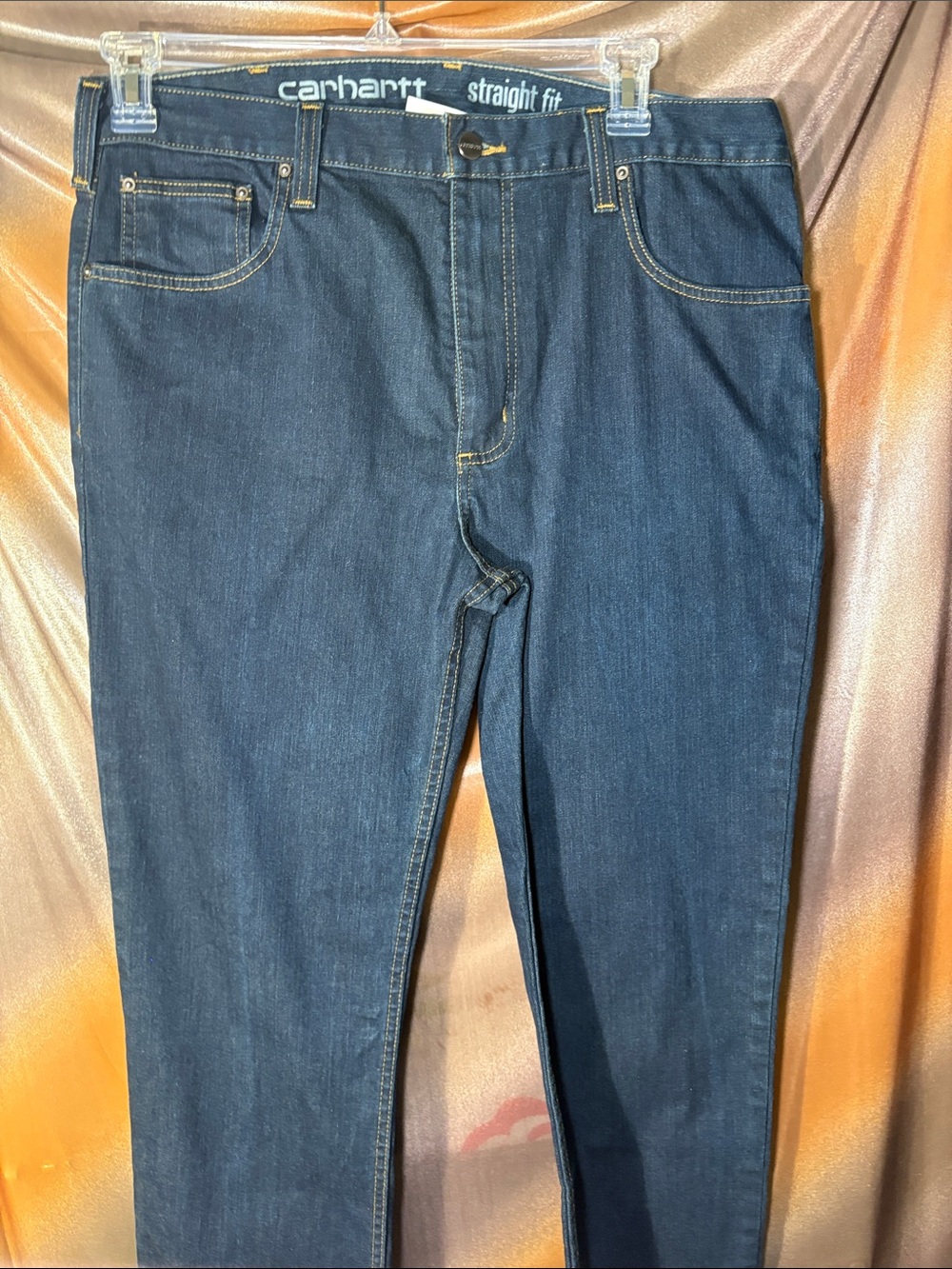 Tall‎ Carhartt Women's Straight Fit Indigo Blue Jeans  36 x 34. B18